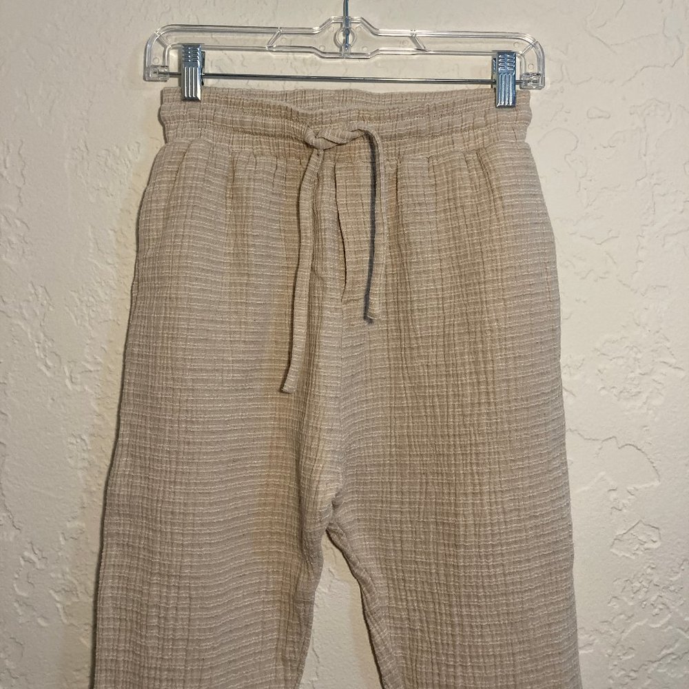 *SOLD* Little Lies Relaxed Pants Linen Joggers XS